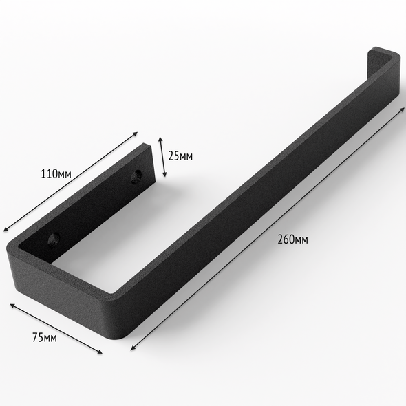 Полотенцедержатель Лофт DVK260 Черный, Черный