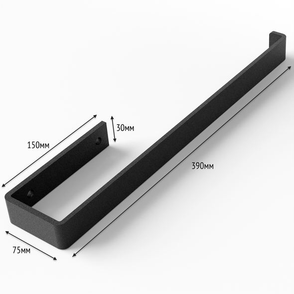Полотенцедержатель Лофт DVK390 Черный, Черный
